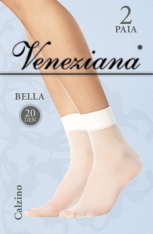 Damensocken Bella 20 Den bianco - Veneziana — Bild N1
