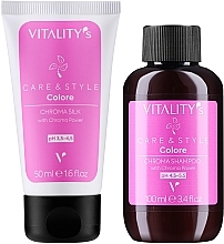 Haarpflegeset - Vitality's C&S Colore Chroma Kit Travel (shmp/100ml + h/mask/50ml) — Bild N2