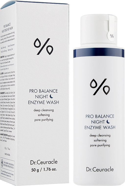Tiefenreinigendes probiotisches Enzym-Waschpulver für das Gesicht - Dr.Ceuracle Pro Balance Night Enzyme Wash — Bild N2