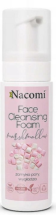 Porenverengender und glättender Gesichtsreinigungsschaum mit Marshmallow-Extrakt - Nacomi Face Cleansing Foam Marshmallow — Bild N1