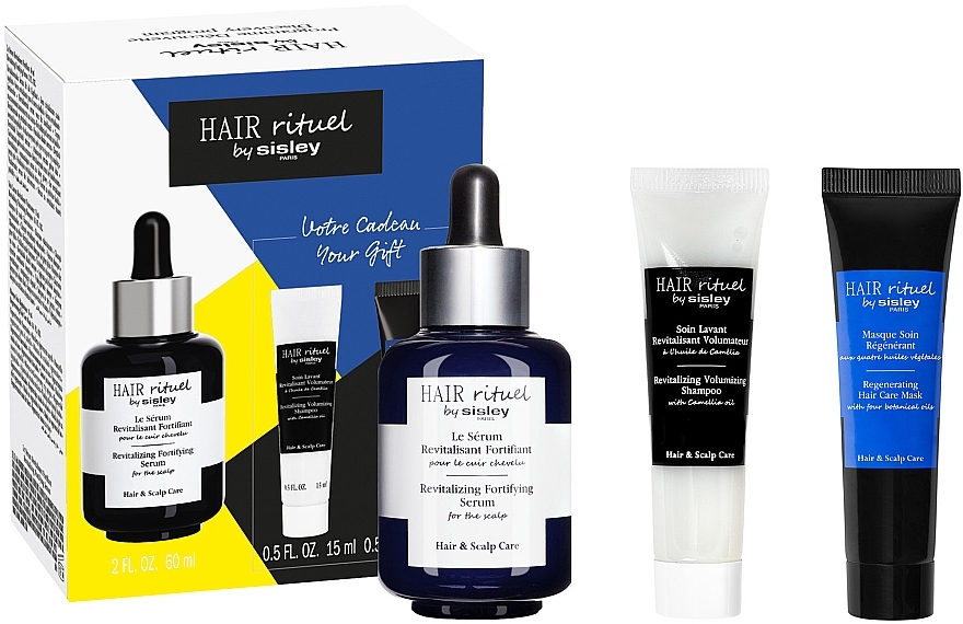 Haarpflegeset - Sisley Hair Rituel Discovery Program Youth Revealer Set (Haarserum 60ml + Haarshampoo 15ml + Haarmaske) — Bild N1