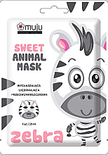 Düfte, Parfümerie und Kosmetik Glättende und straffende Tuchmaske für das Gesicht - Muju Sweet Animal Mask Zebra