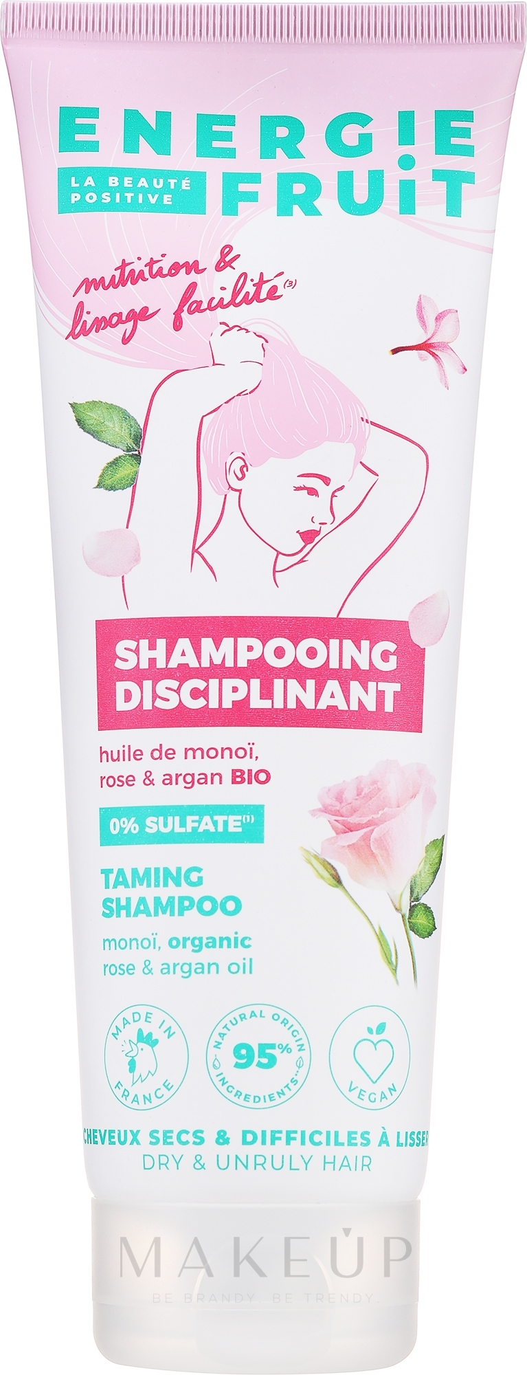 Shampoo für widerspenstiges Haar mit Monoi-, Rosen- und Arganöl - Energie Fruit Monoi, Rose & Argan Oil Smoothing Shampoo — Bild 250 ml
