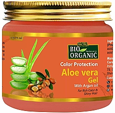 Düfte, Parfümerie und Kosmetik Aloe-Gel zum Schutz der Haarfarbe mit Arganöl - Indus Valley Bio Organic Color Protection Aloe Vera GEL With Argan Oil