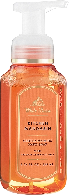 Handseife - Bath & Body Works White Barn Kitchen Mandarin Gentle Clean Foaming Hand Soap  — Bild N1