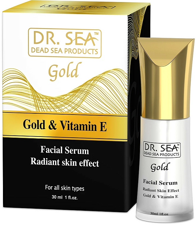 Gesichtsserum mit Vitamin E - Dr.Sea Gold & Vitamin E Radiant Skin Effect Serum — Bild N1