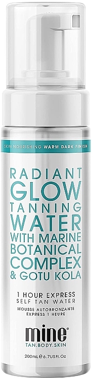 Selbstbräunungsschaum für natürliche Bräune - MineTan 1 Hour Tan Radiant Glow Self Tanner Bronzing Water — Bild N1