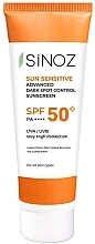 Sonnenschutzcreme für das Gesicht gegen dunkle Flecken  - Sinoz Sun Sensitive Advanced Dark Spot Control SPF 50+  — Bild N1