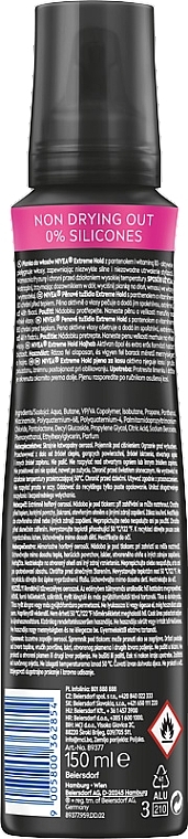 Haarmousse mit extremer Fixierung - Nivea Extreme Hold Styling Mousse — Bild N2