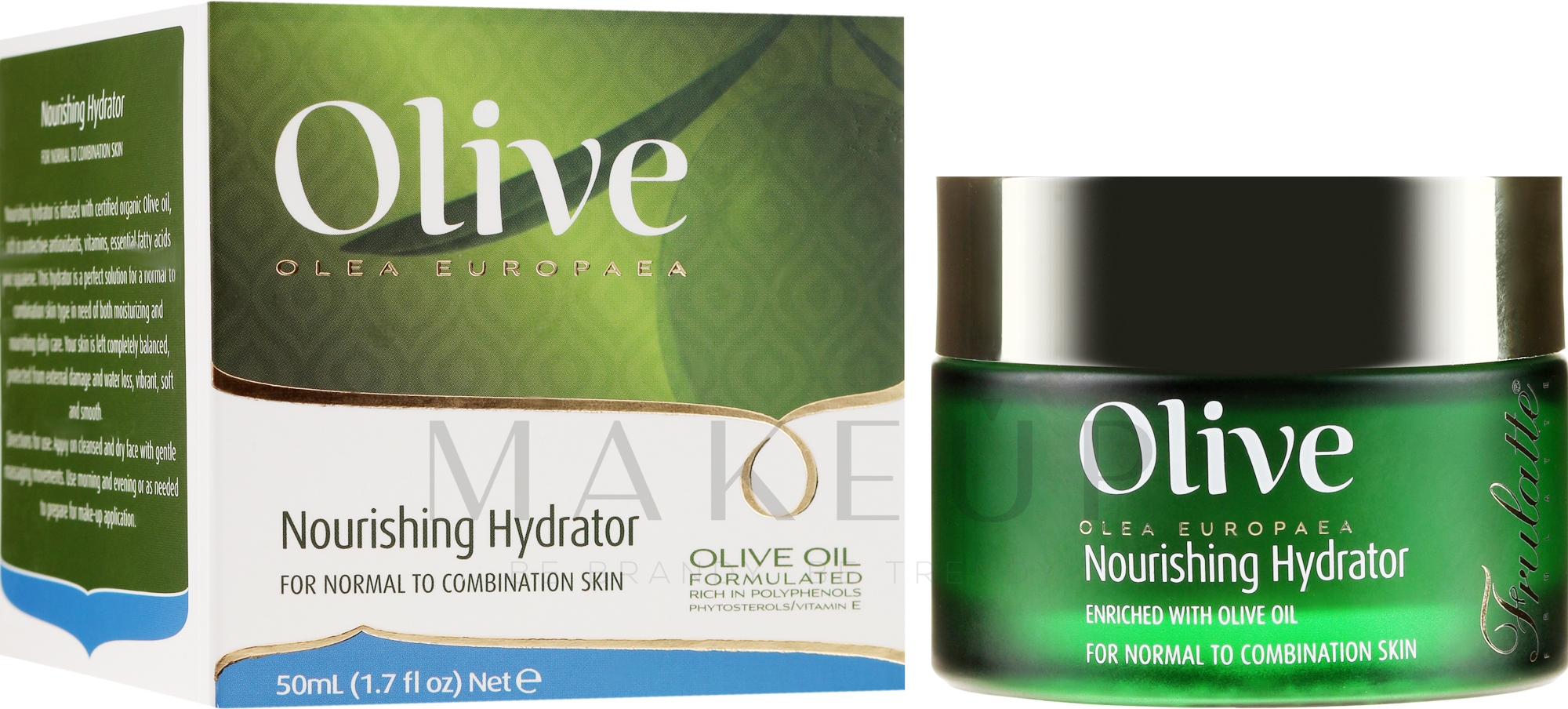 Pflegende Gesichtscreme mit Olivenöl - Frulatte Olive Oil Nourishing Hydrator — Bild 50 ml
