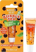 Lipgloss Pfirsich + Grüner Tee  - Perfecta Bubble Tea Peach + Green Tea Lip Gloss  — Bild N1