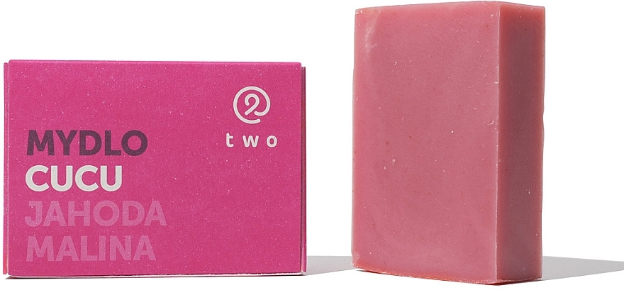 Seife Himbeere Erdbeere - Two Cosmetics Cucu Solid Soap with Shea Butter — Bild N2