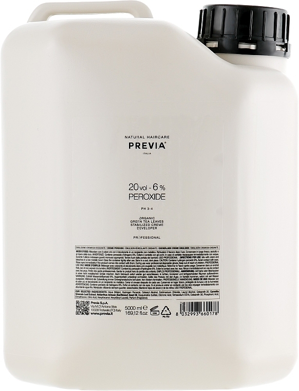 Oxidationsmittel für Haarfärbemittel - Previa Creme Peroxide 20 Vol 6% — Bild N5