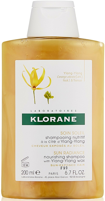 Pflegendes Shampoo mit Ylang-Ylang - Klorane Sun Radiance Nourishing Shampoo — Bild N1
