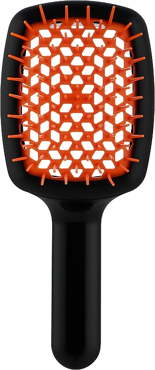 Haarbürste schwarz und orange - Janeke CurvyM Extreme Volume Brush — Bild N1