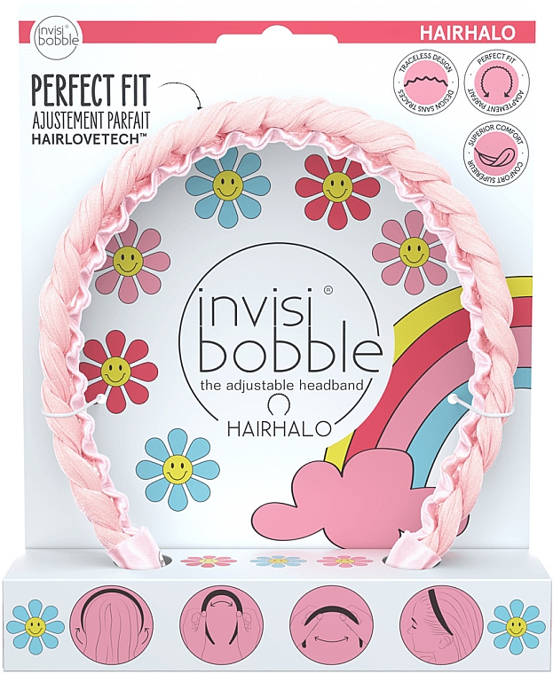 Haarreif rosa - Invisibobble Hairhalo Retro Dreamin Eat, Pink, and be Merry — Bild N1