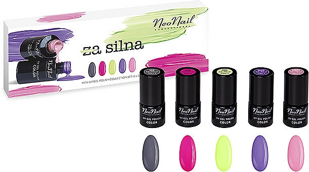 Nagelset - NeoNail Professional Silna Set (Nagellack 5x3ml) — Bild N7