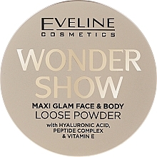  Loser Puder für Gesicht und Körper - Eveline Cosmetics Wonder Show Maxi Glam Face & Body Loose Powder — Bild N2