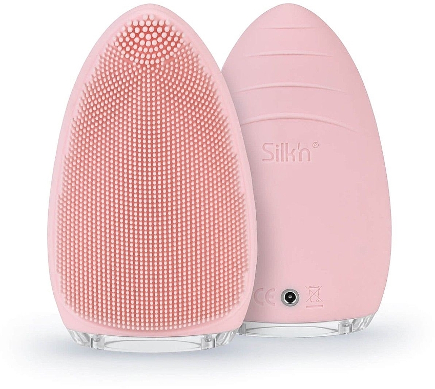 Gesichtsreinigungsbürste rosa - Silk'n Bright Silicone Pink Facial Cleansing Brush — Bild N1