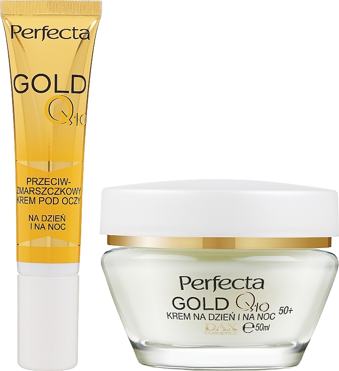 Set - Perfecta Gold Q10 50+ (Gesichtscreme 50 ml + Augencreme 15 ml) — Bild N2