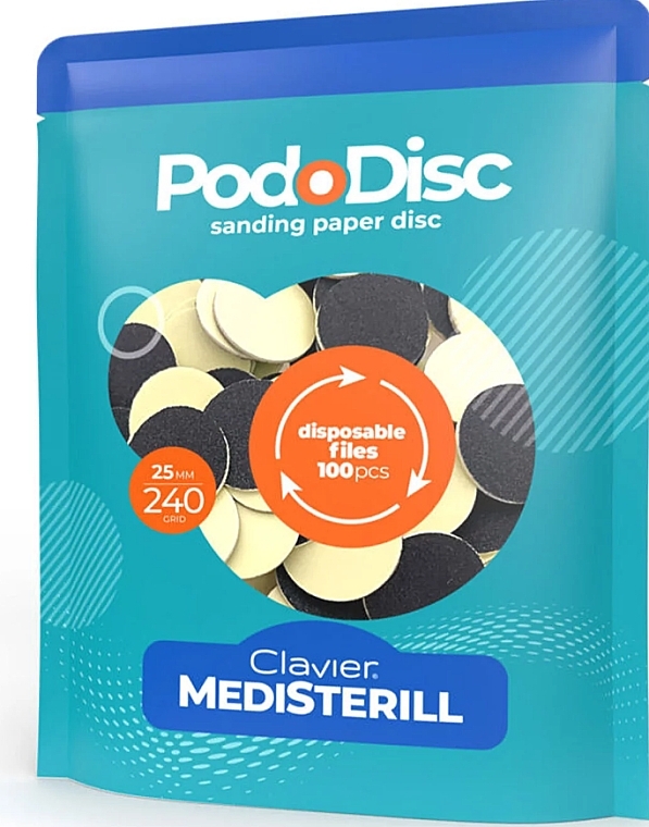 Ersatzscheiben für Pediküre-Disk L 240/25 mm - Clavier Medisterill PodoDisc — Bild N1