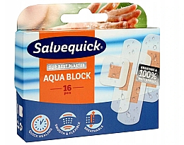 Düfte, Parfümerie und Kosmetik Wasserfeste Pflaster transparent - Salvequick Aqua Block