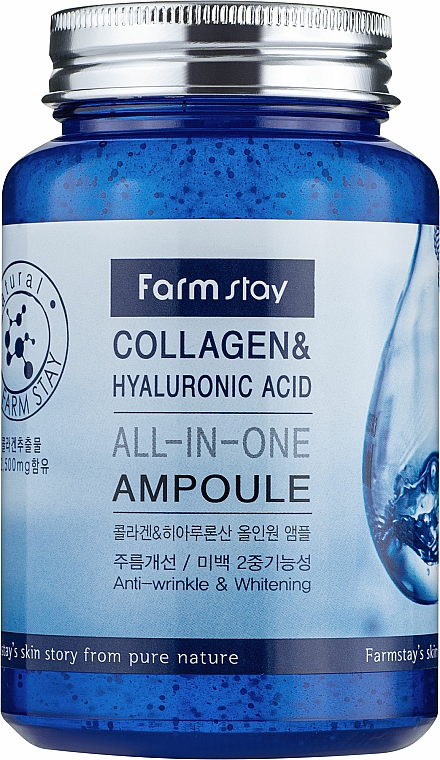 Gesichtsserum mit Kollagen und Hyaluronsäure - FarmStay Collagen & Hyaluronic Acid All-In-One Ampoule — Bild N2