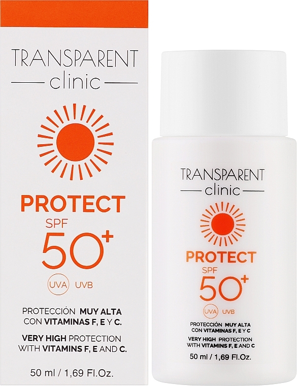Sonnenschutzemulsion für das Gesicht - Transparent Clinic Protect SPF50+  — Bild N2