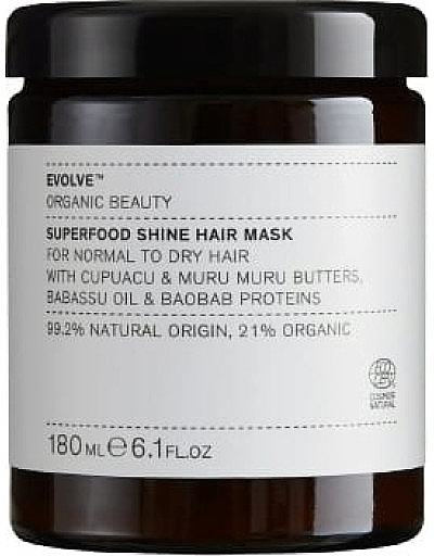 Haarglanzmaske - Evolve Beauty Superfood Shine Hair Mask — Bild N1