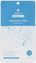 Feuchtigkeitsspendende und beruhigende Tuchmaske für das Gesicht mit Wildkamillenextrakt - SesDerma Laboratories Beauty Treats Aqua Boost Mask — Bild N1