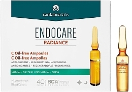 Düfte, Parfümerie und Kosmetik Vitamin-C-Ampullen für normale bis fettige Haut - Cantabria Labs Endocare C Oil Free Ampoules