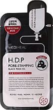 Düfte, Parfümerie und Kosmetik Schwarze Tuchmaske für das Gesicht - Mediheal H.D.P. Pore-Stamping Black Mask EX