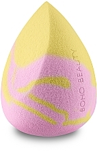 Düfte, Parfümerie und Kosmetik Make-up Schwamm mittel rosa mit gelb - Boho Beauty Bohomallows Medium Cut Pink Lemon 