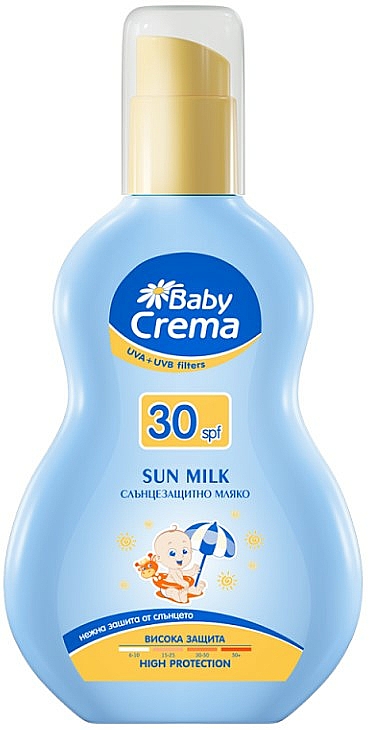 Baby-Sonnenschutzmilch für Gesicht und Körper SPF 30 - Baby Crema Sun Milk — Bild N1