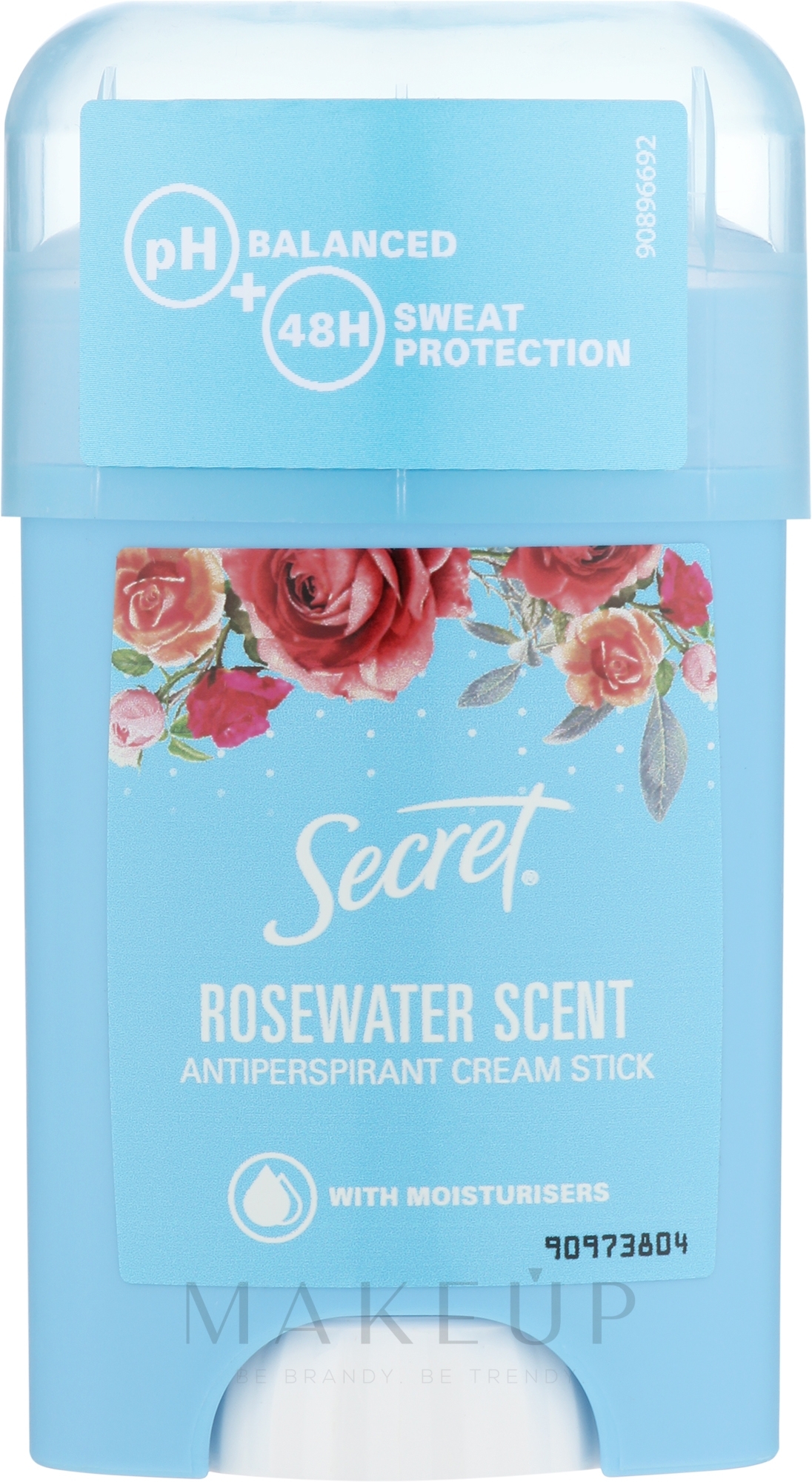 Feuchtigkeitsspendender cremiger Deostick Antitranspirant mit Rosenwasserduft - Secret Key Antiperspirant Cream Stick Rosewater scent — Foto 40 g