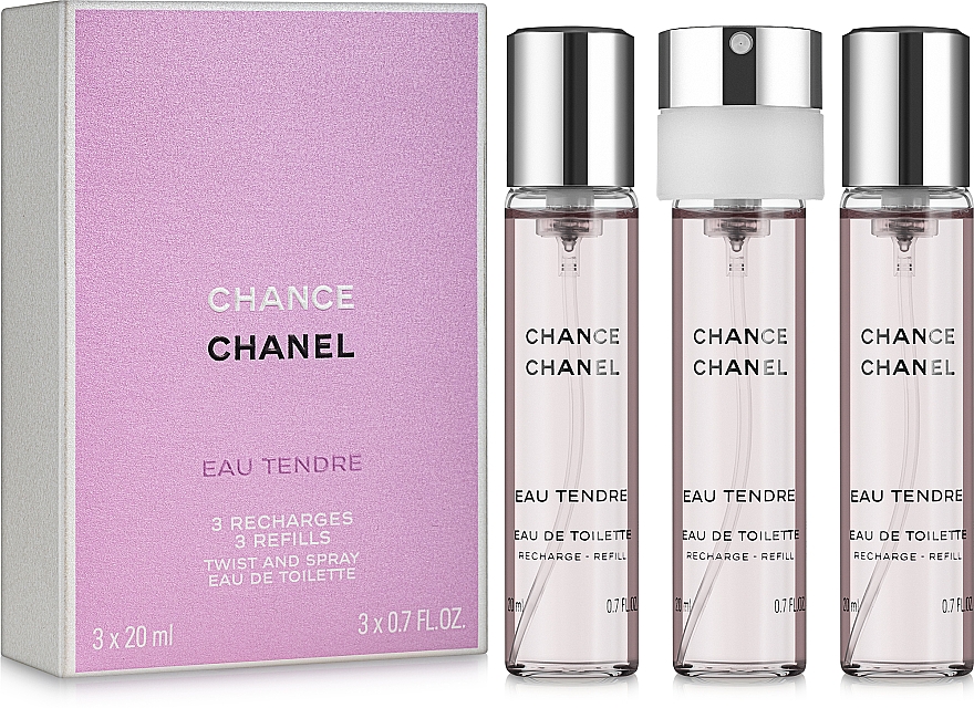 Chanel Chance Eau Tendre - Eau de Toilette (3x20ml Refill) — Bild N1
